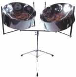 shiny steel drums